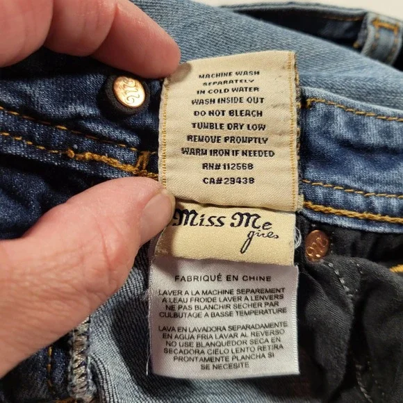 Miss Me Jeans*Girls 14*Skinny*JK5151532 - Picture 9 of 11